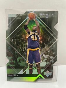 NBAカード　グレン・ライス　GLEN RICE BLACK DIAMOND UPPER DECK 2000 【レイカーズ時代】【パラレルカード】