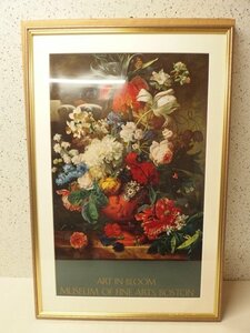 0420397k【サイズB】ART IN BLOOM MUSEUM OF FINE ARTS,BOSTON ポスター 額装品 箱入/中古品/額サイズ*105×70cm程