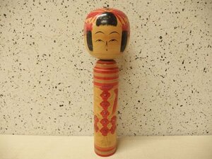 0420055a【小林清次郎 山形系 伝統こけし】置物/工芸品/木製/H30cm/中古品