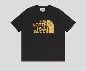 Gucci THE NORTH FACE ロゴTシャツ BLACK グッチ　ノースフェイス　XXL