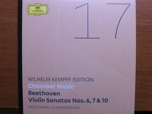 ベートーヴェン：ヴァイオリンソナタ第6番、第7番、第10番　シュナイダーハン　ケンプ