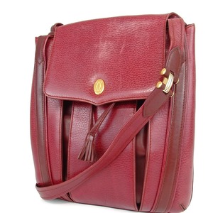 Cartier Cartier Mustline Shoulder Bag Leather 9 ◆ 28-422, mosquito, Cartier, Bag, bag