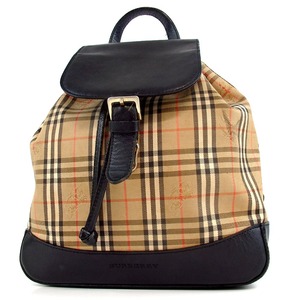 BURBERRY Burberry Nova Check Shadow Horse Backpack Daypack Canvas x Leather 10 ◆ 19-380, Burberry, Bag, bag, others