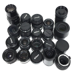1円 Nikon Ai NIKKOR 105mm 1:2.5 28mm 1:2.8 AF-S DX NIKKOR 55-200mm 1:4-5.6G ED 等 ニコン カメラレンズ セット