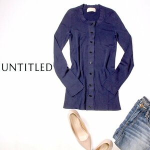 ** beautiful goods UNTITLED Untitled ** beautiful . rayon rib * stretch knitted cardigan 2 number spring . thing 22E03