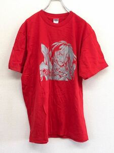 【レア】　CRYSTAL OF RE:UNION　クリスタルオブリユニオン　スタッフTシャツ　メンズ　Lサイズ　レッド　限定品