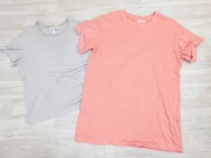 MM84 H&M H&M BASIC DIVIDCD 半袖Tシャツ 2点 サイズXS：福袋