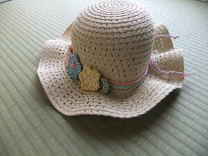 [ several times. use beautiful USED]ma The way z... pretty straw hat 56.