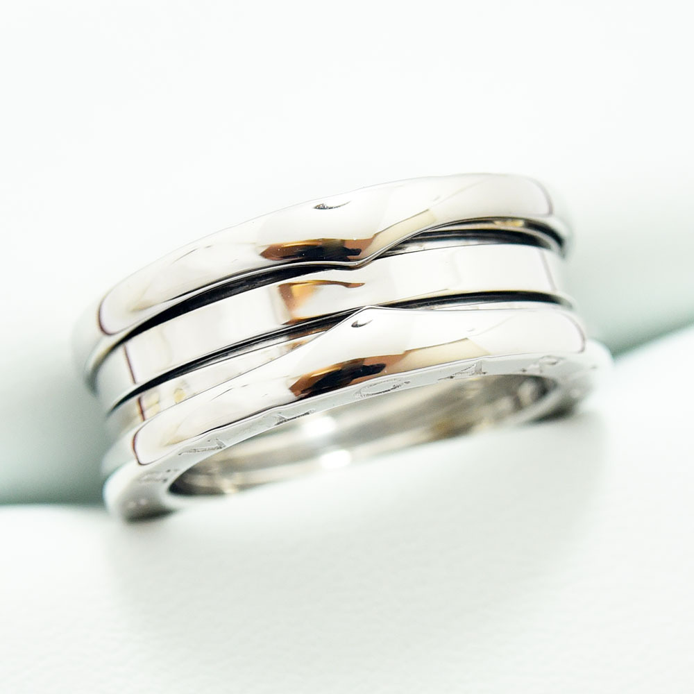 磨き済み□ブルガリ BVLGARI リング 54 B-Zero1 K18WG アクセサリー