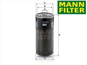 新品 MANN-FILTER オイルフィルター ポルシェ 993型 911 ターボ 99320720100 99320720101 99320720102 W730/3