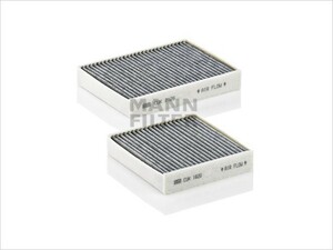 2枚セット MANN-FILTER 新品 DSオートモビル DS3 DS3カブリオ 活性炭入りエアコンフィルター 1609428180 6447VX 647990 CUK21000-2