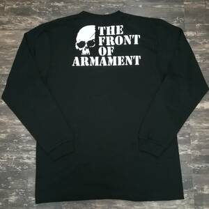 TFOA・武装戦線・ロゴ・プリントTシャツ・＃4・黒・L・長袖