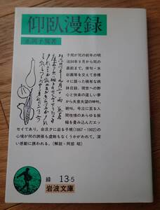 岩波文庫 仰臥漫録 正岡子規著