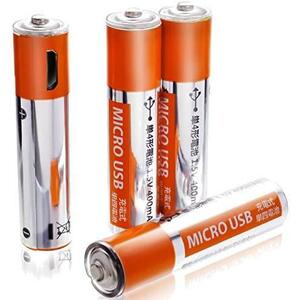 単4電池 充電式 eneBank USB充電式 単四電池 【400mAh】 4本セット
