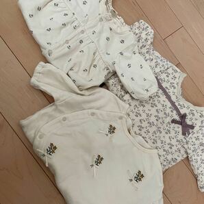 tete a tete テータテートロンパース 2way 新生児 出産準備　女の子ベビー　50-70