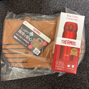 THERMOS サーモス 真空断熱 ケータイマグ、保冷ランチバックセット