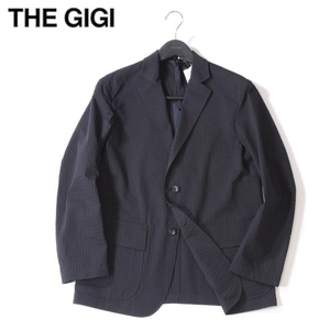 【定価5.3万・新品・S】THE GIGI（ザ ジジ）STARMAN コットンポリエステルシアサッカー シングル2Bジャケット ネイビー COOLMAX