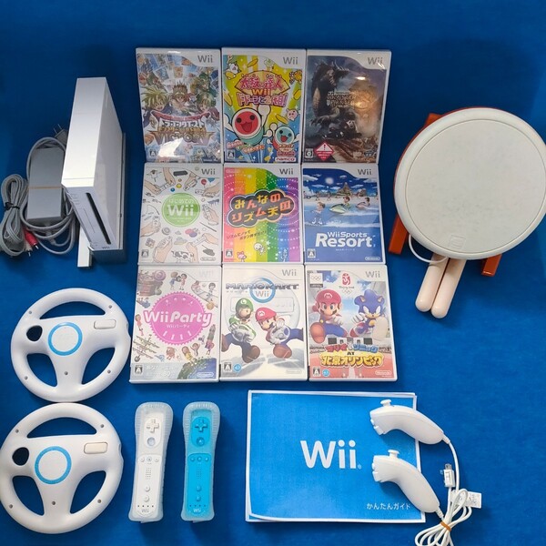 Wii 本体 太鼓の達人 マリオカート Wiimusic 音ゲーセット!