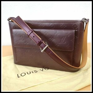 4330T 【本物保証】 LOUIS VUITTON ルイヴィトン　アルストン　M55126　モノグラム・マット　ヴィオレ　レザー　ショルダーバッグ