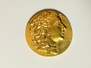 レプリカ ミトリダテス6世 鹿 古代ギリシャ 金貨 硬貨 コイン 84BC アンティーク キーホルダーペンダントお守り G40