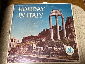 洗浄済み LPレコード holiday in italy nestor amaral and his continentals TWA航空 ノベルティ イタリア