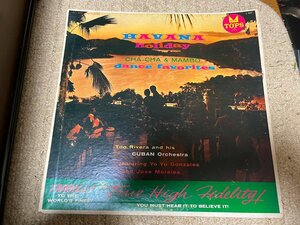 洗浄済み LPレコード havana holiday cha cha manbo dance favorites tito rivera and his cuban orchestra ラテン キューバ サンバ