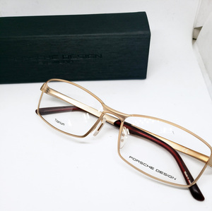 PORSCHE DESIGN 正規品 眼鏡フレーム メガネ P8720-A 56□ ライトゴールド 艶なし チタン 軽量 日本製 メンズ
