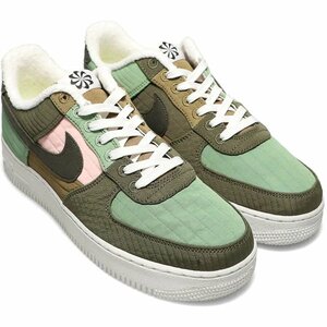 送料無料 27cm●ナイキ エア フォース 1 '07 LX NIKE AIR FORCE 1 '07 LX オリーブ 緑 キルティング DC8744-300 スニーカー AF 