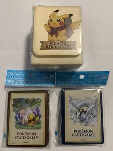  Pokemon Card Game deck case ADVENTURE Pikachu pokmon LUGIA MEW Pokemon center pokemonpokeka deck shield sleeve 