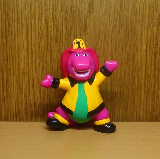 ビンテージ 90s Barney バーニー 卓上 ライト 置物 人形 フィギュア-