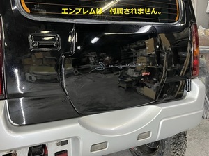 未塗装　JB23　ジムニー　リア　ゲート　カバー　背面　スペア　タイヤ無し用　レス　クラリス　軽量　防水　日本製　FRP　23
