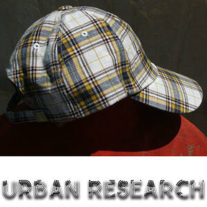 即決■SENSE OF PLACE / URBAN RESEARCH■温泉チェックcap■■古着