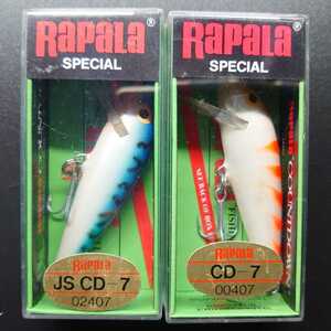 【定形外120円】ラパラ CD7 2個セット ① カウントダウン Rapala Count Down 7 CD-7