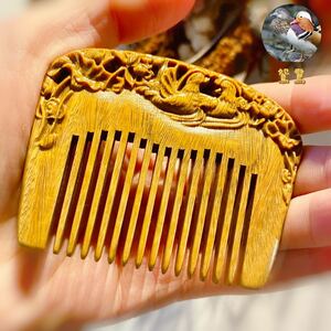  high class . tree Mini wooden ... amulet static electricity prevention beautiful . scalp massage 