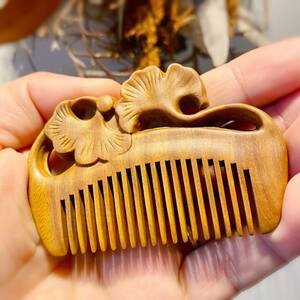  high class . tree Mini wooden . amulet static electricity prevention beautiful . scalp massage 
