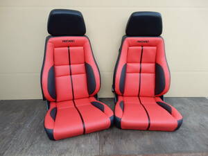 ＲＥＣＡＲＯ　ＬＳ　ローサポート　カスタマイズ　張替未使用　2脚set　Interior～リヤーSeat張り替え