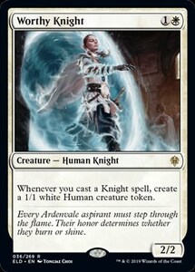 立派な騎士/Worthy Knight [ELD] エルドレインの王権 MTG 英語 036 Y1