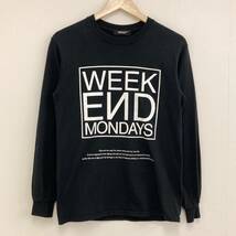 UNDERCOVER 19SS WEEKEND MONDAYS ロンT ブラック Sサイズ アンダーカバー 長袖 Tシャツ カットソー UNDER COVER RECORDS archive 2020374 _画像2