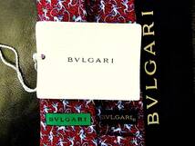 @bv@7160良品 新作【BVLGARI】ブルガリ【猫・ネコ】 「最高級セッテピエゲ」 ネクタイ_画像3