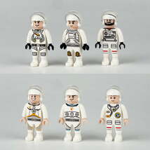ミニフィグ 宇宙飛行士 6体セット レゴ 互換 LEGO ミニフィギュア ブロック おもちゃ 動物 男の子 女の子 子供 キッズ 知育 玩具_画像4