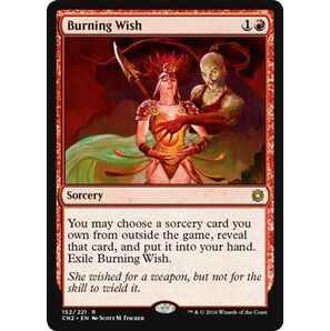 え赤 燃え立つ願い 1枚（4枚在庫x 英 良品 CN2）/Burning Wish（MTG /コンスピラシー：王位争奪/Conspiracy: Take the Crown/）の画像1