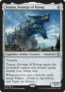 え銀 クルーグの災い魔、トラクソス 1枚（2枚在庫s 英 良品 DOM）/Traxos, Scourge of Kroog（MTG /ドミナリア/Dominaria/）