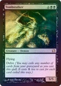 え黒Foil 墓忍び 1枚（2枚在庫s 英 良品 MMA）/Tombstalker（MTG /モダンマスターズ/Modern Masters/モダマス/）