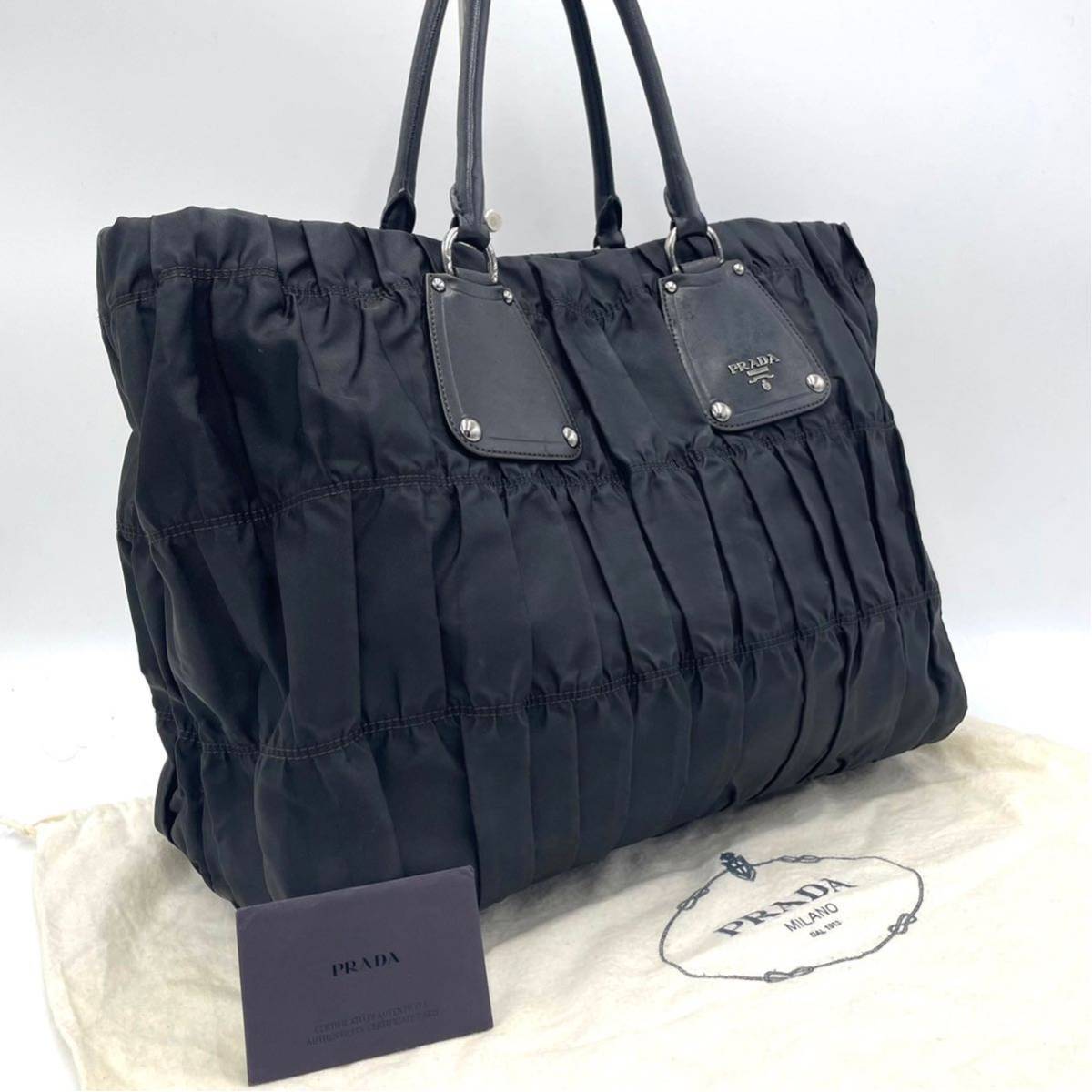 PRADA プラダ テスート ナイロン ハンドバッグ 黒 6-3