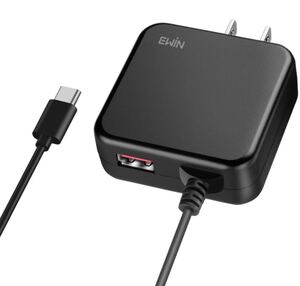 Ewin ACアダプター Type-Cケーブル一体型 合計3.4A 急速充電