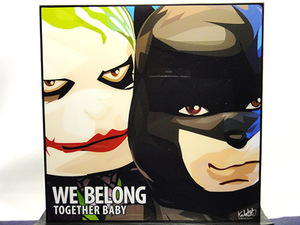 [ новый товар No 457] pop искусство panel Bearbrick Batman & JOKER