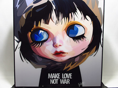 【新品 No 467】ポップアートパネル ブライス人形 MAKE LOVE, 美術品, 絵画, 人物画