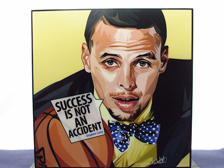 [Nouveau n°123] Panel Pop Art Stephen Curry NBA, Ouvrages d'art, Peinture, Portraits
