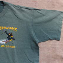 1980-90s SNOWMASS COLORADO ヴィンテージTシャツ USA製 スキー コロラド州 MOUNTAIN マウンテン グラフィック アート アメリカ古着 レア_画像9