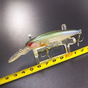 ノリーズ レイダウンミノーディープ ジャストワカサギ #BR-217/オーロラゴースト USED 田辺哲男 NORIES LAYDOWN MINNOW DEEP JAST WAKASAGIの画像1